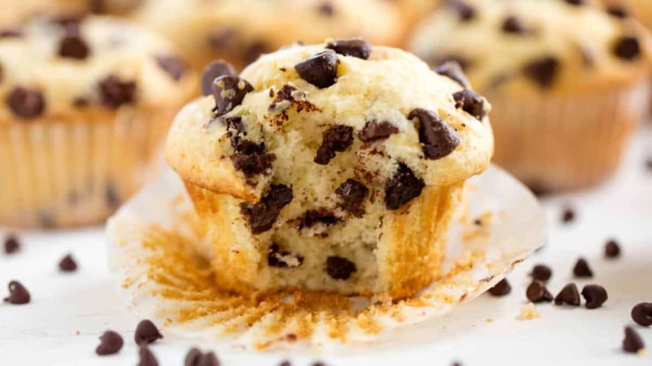 Easy Chocolate Chip Muffins: Stay Moist for Days & Freeze Well
